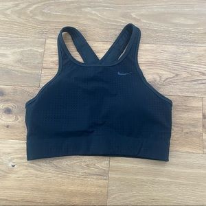 NIKE Classic Dri Fit High Neck Sports Bra Black NWOT